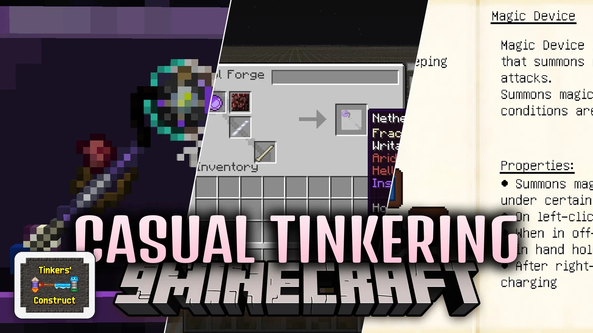 Casual Tinkering Mod (1.20.1) – Tear Through Forests and Enemy Hordes