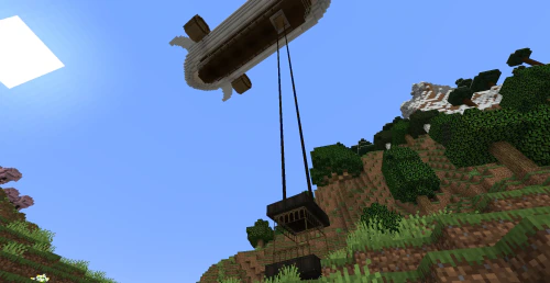 Gigantic Flying Base Schematic (1.21.x) – Massive Airship Base with Automatic Farms