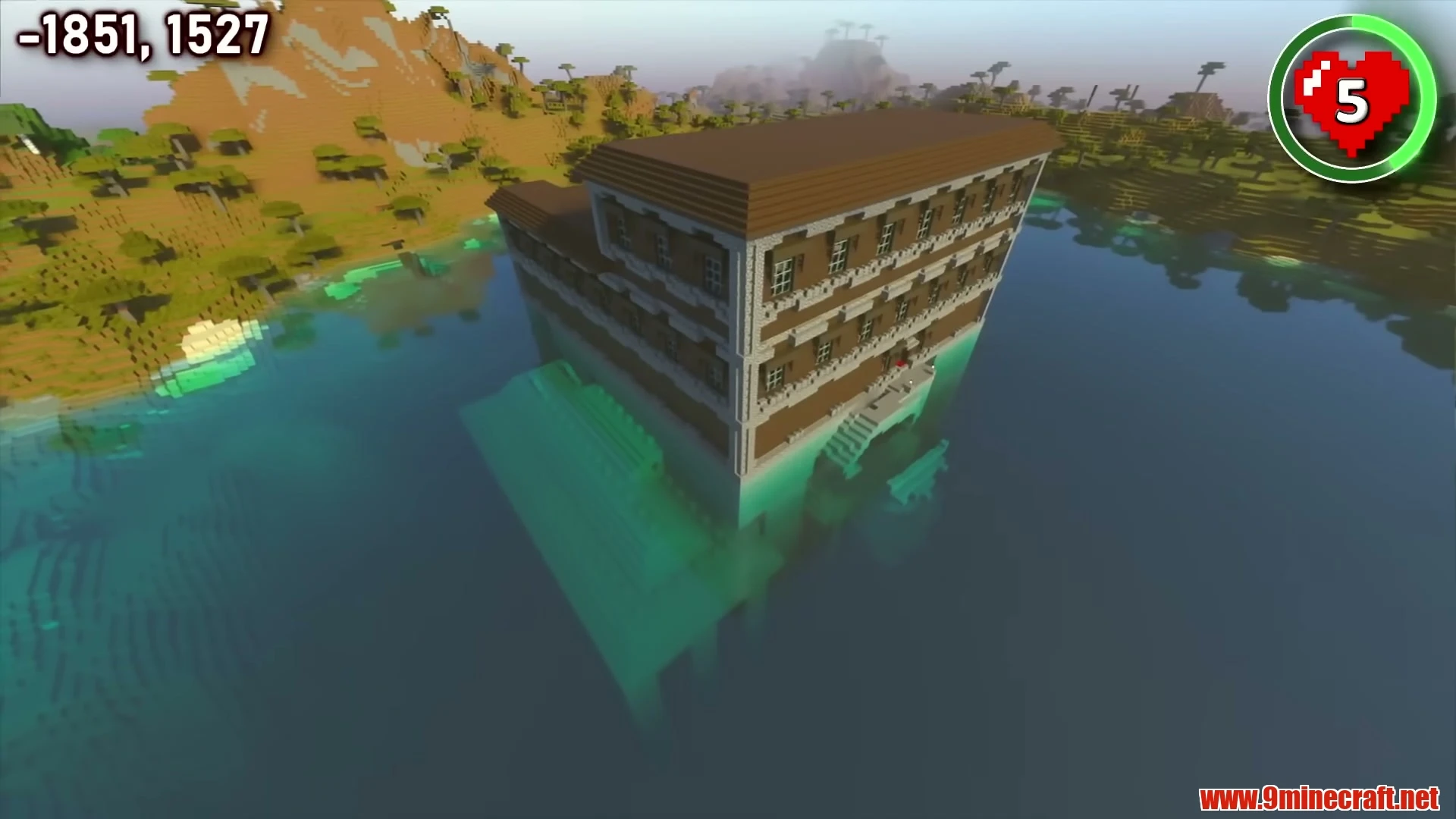 Triple Convergence: Mansion, Monument & Stronghold - Minecraft 26.3 Seed -3689227763345213365 View 2