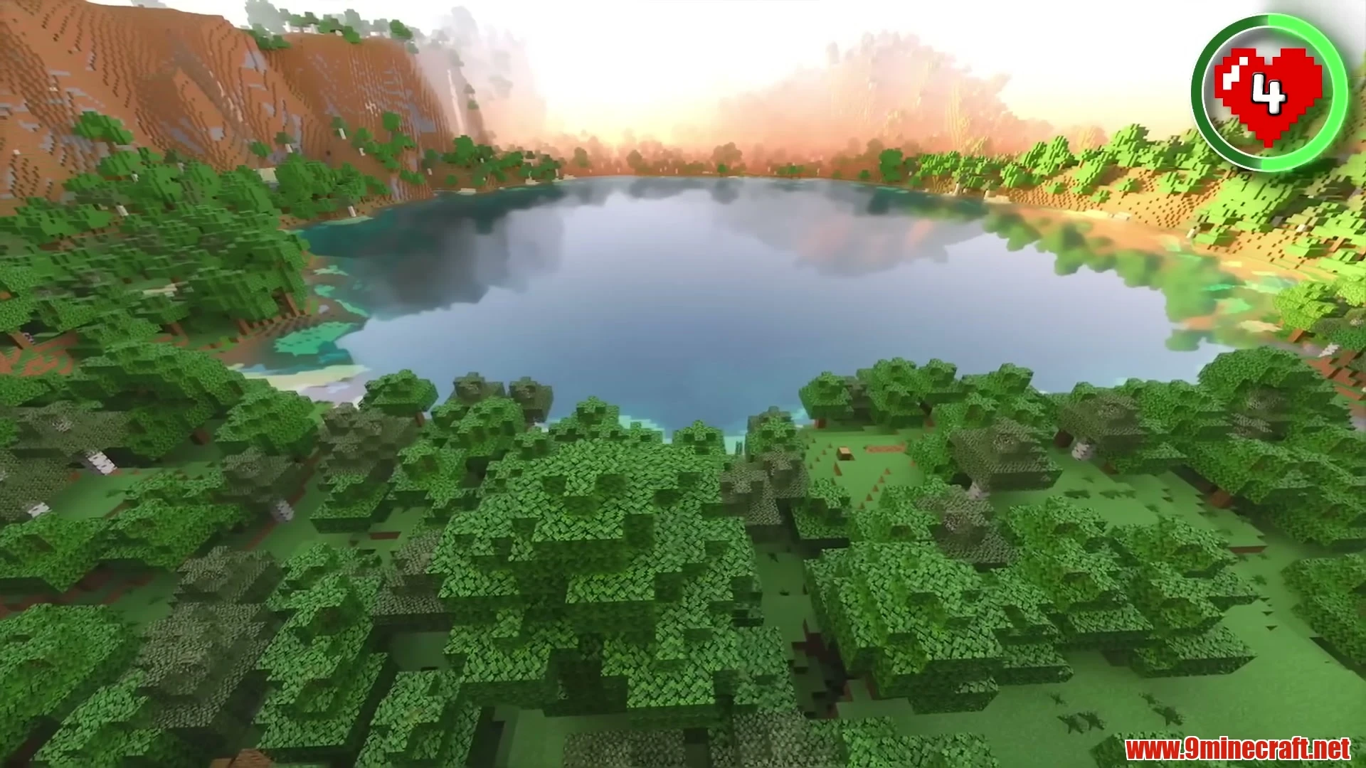 Cradled Basin Mountain Lake Sanctuary - Minecraft 26.3 Seed 1545213456444500 View 2