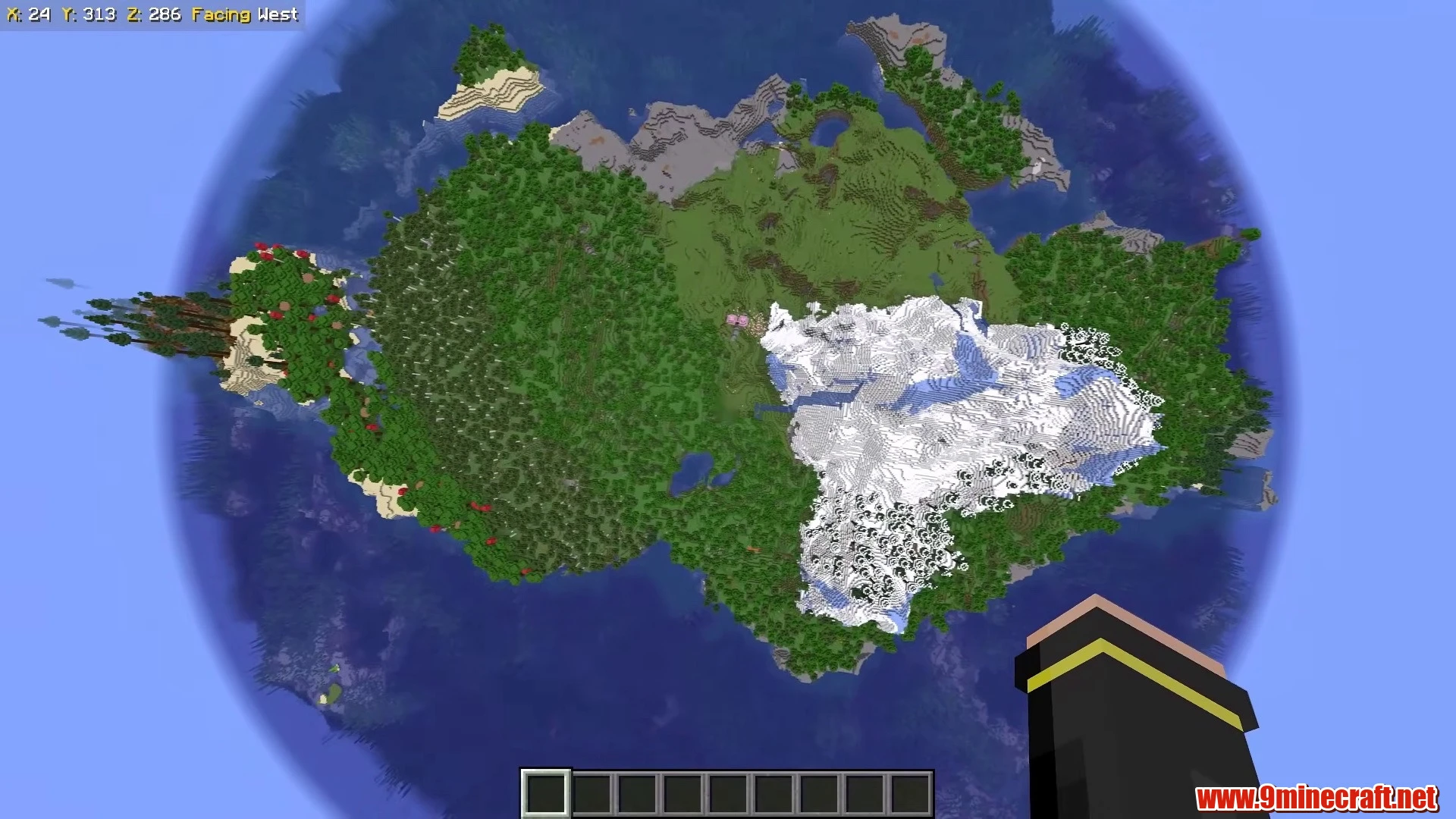 Majestic Mountain Island - Minecraft 26.3 Island Seed 27213394 view 3