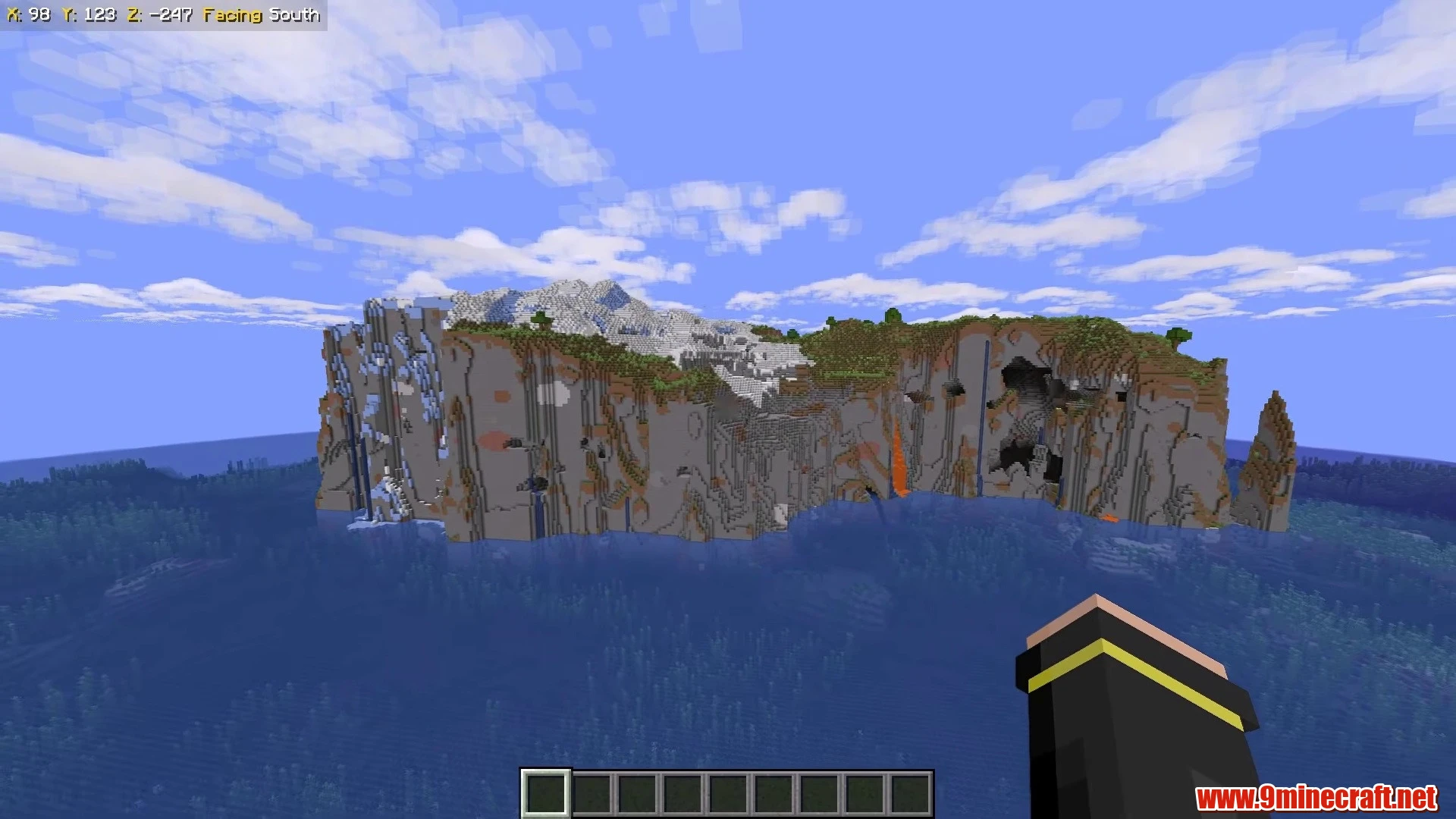 Sheer Cliff Seastack Island - Minecraft 26.3 Island Seed 1633399289851939553 view 3