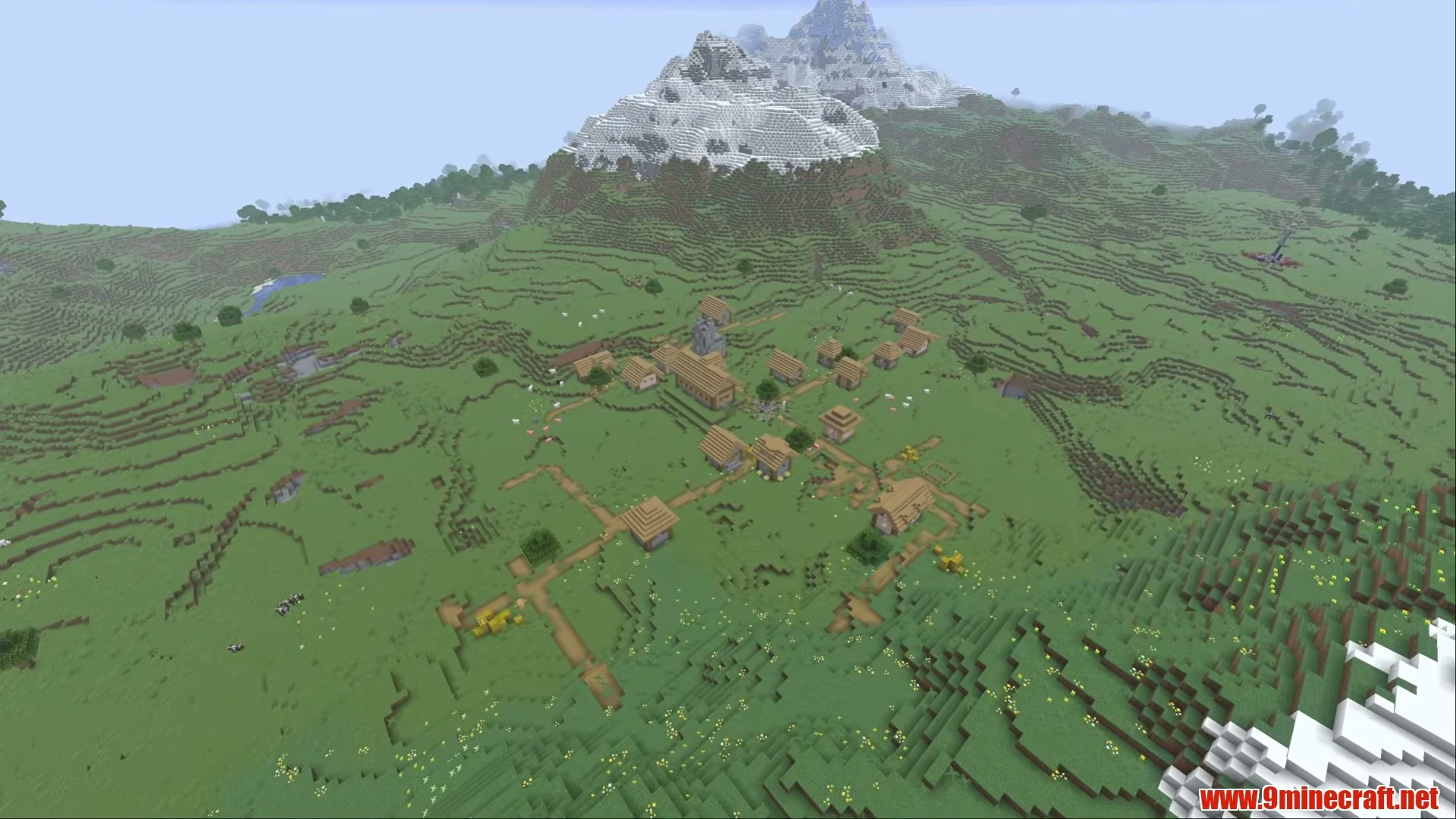 Triple Village Flat Dappled Plains Valley - Minecraft 26.3 Seed -2071092601429184301 View 1