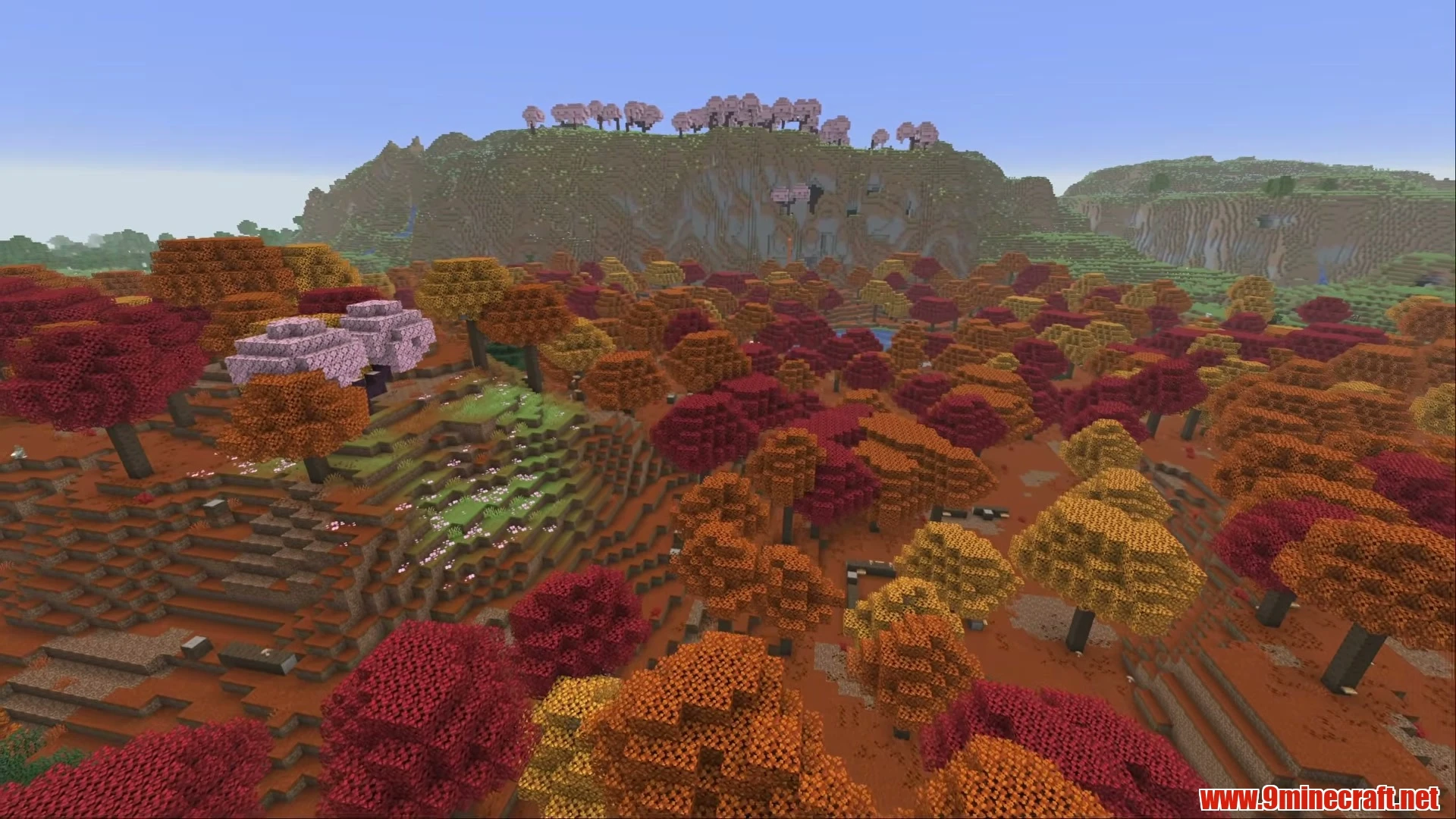 Lake Island Blacksmith Village & Pale Oak Campsite - Minecraft 26.3 Seed -4696916708035556965 View 2