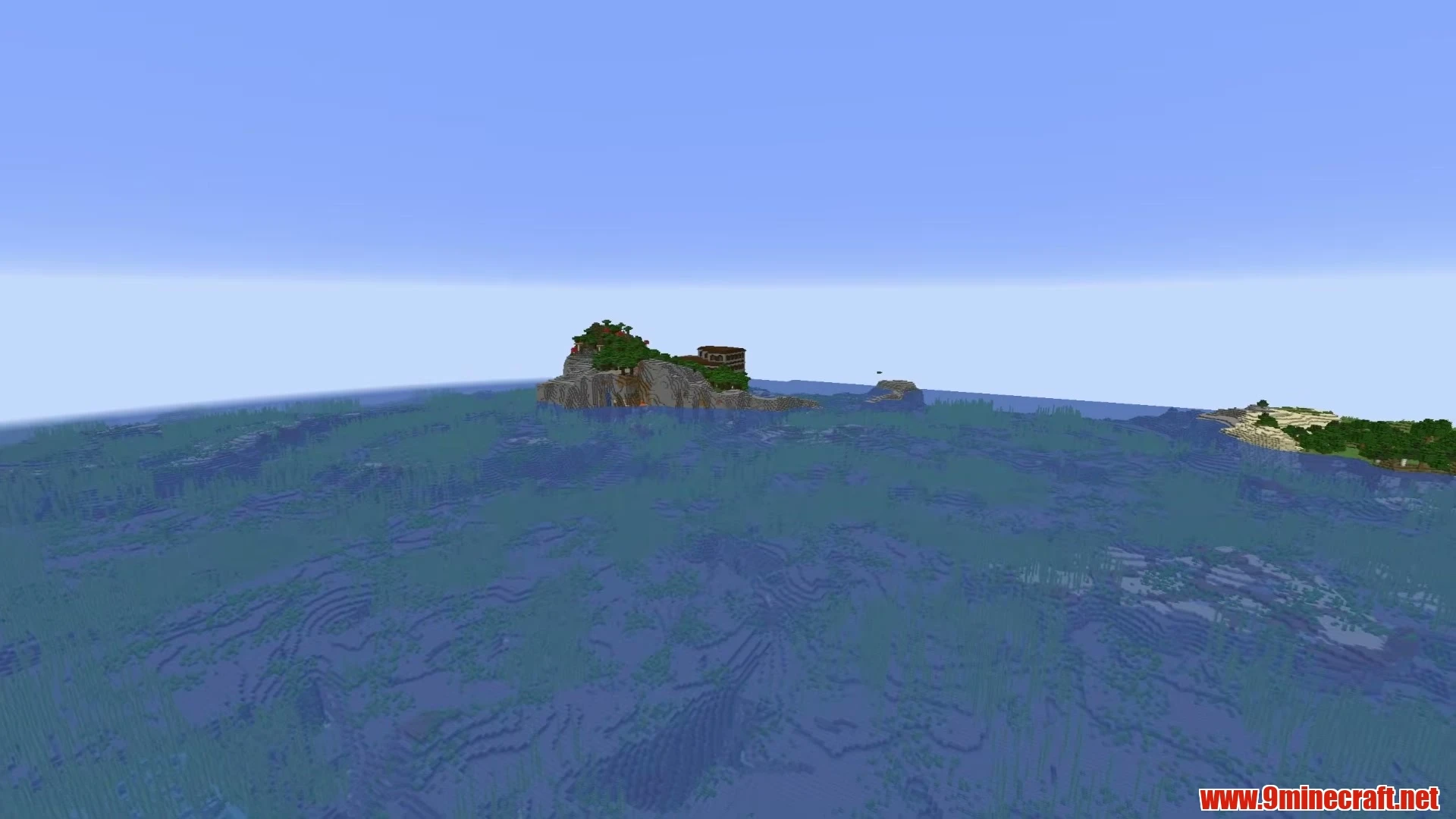 Twin Island Village & Coastal Woodland Mansion - Minecraft 26.3 Seed 281475109711584 View 2