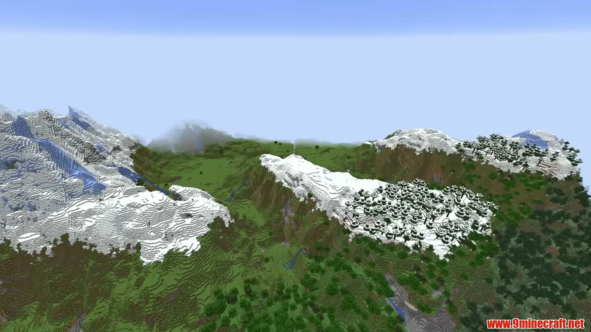 Pillager Outpost Frontier & High Meadow Ridges - Minecraft 26.3 Seed 116110821905771369 View 2