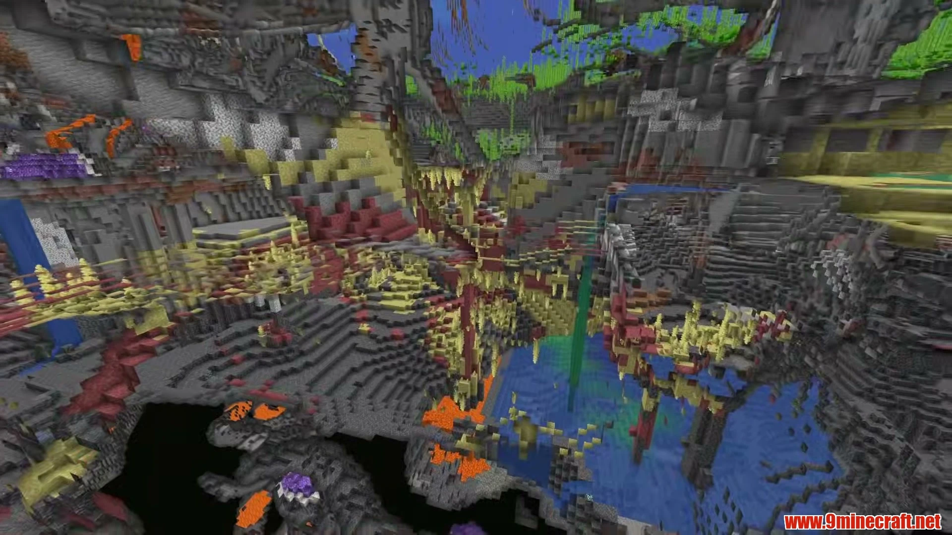 Lush Valley Plateau with Prime Mega Base Canvas - Minecraft 26.3 Seed -3397824344166857293 View 1