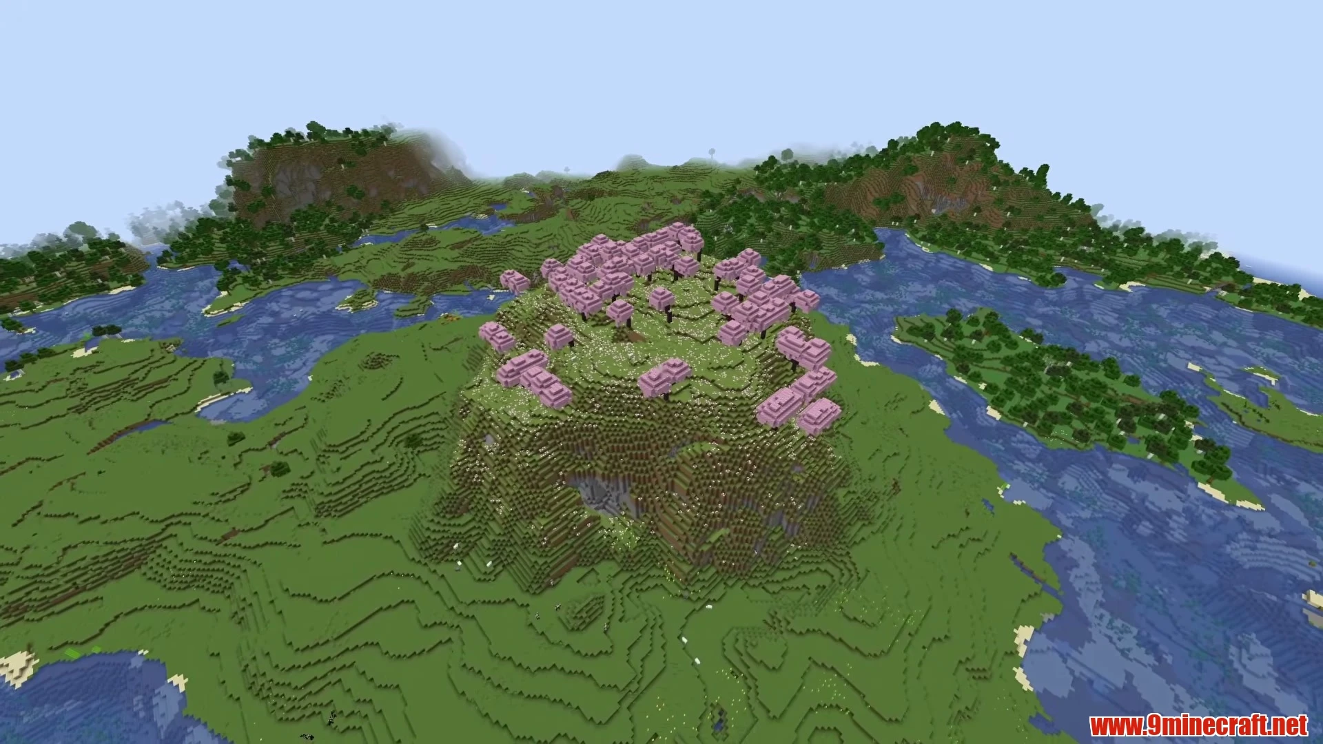 Elevated Plateau Village Overlooking Deep Ravine - Minecraft 26.3 Seed 4785078160173770 View 2