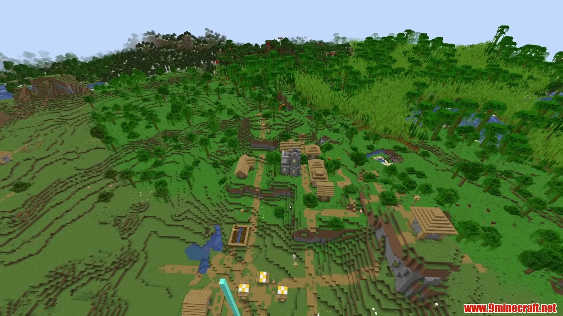 Sprawling Savanna Mesa Frontier Village - Minecraft 26.3 Seed 19703251925838538 View 2