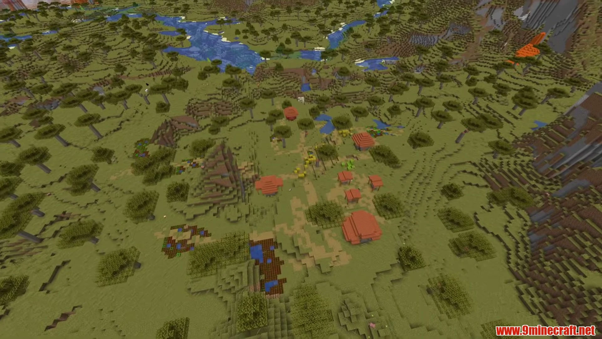 Savanna Plateau Village & Armadillo Haven - Minecraft 26.3 Seed -8268197481951613878 View 1