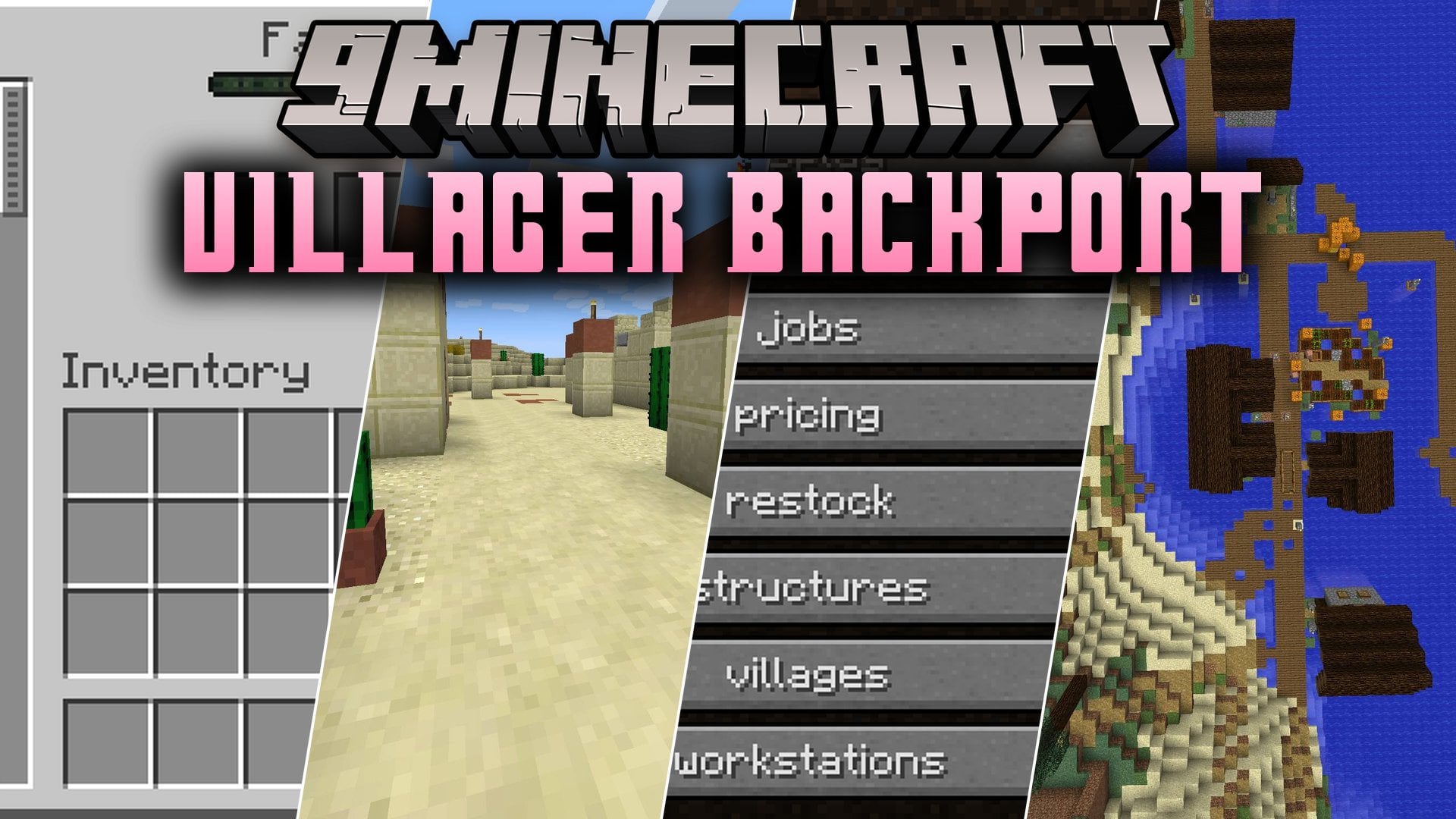 Villager Backport Mod (1.12.2) – Trade with Working Townsfolk in Classic Worlds