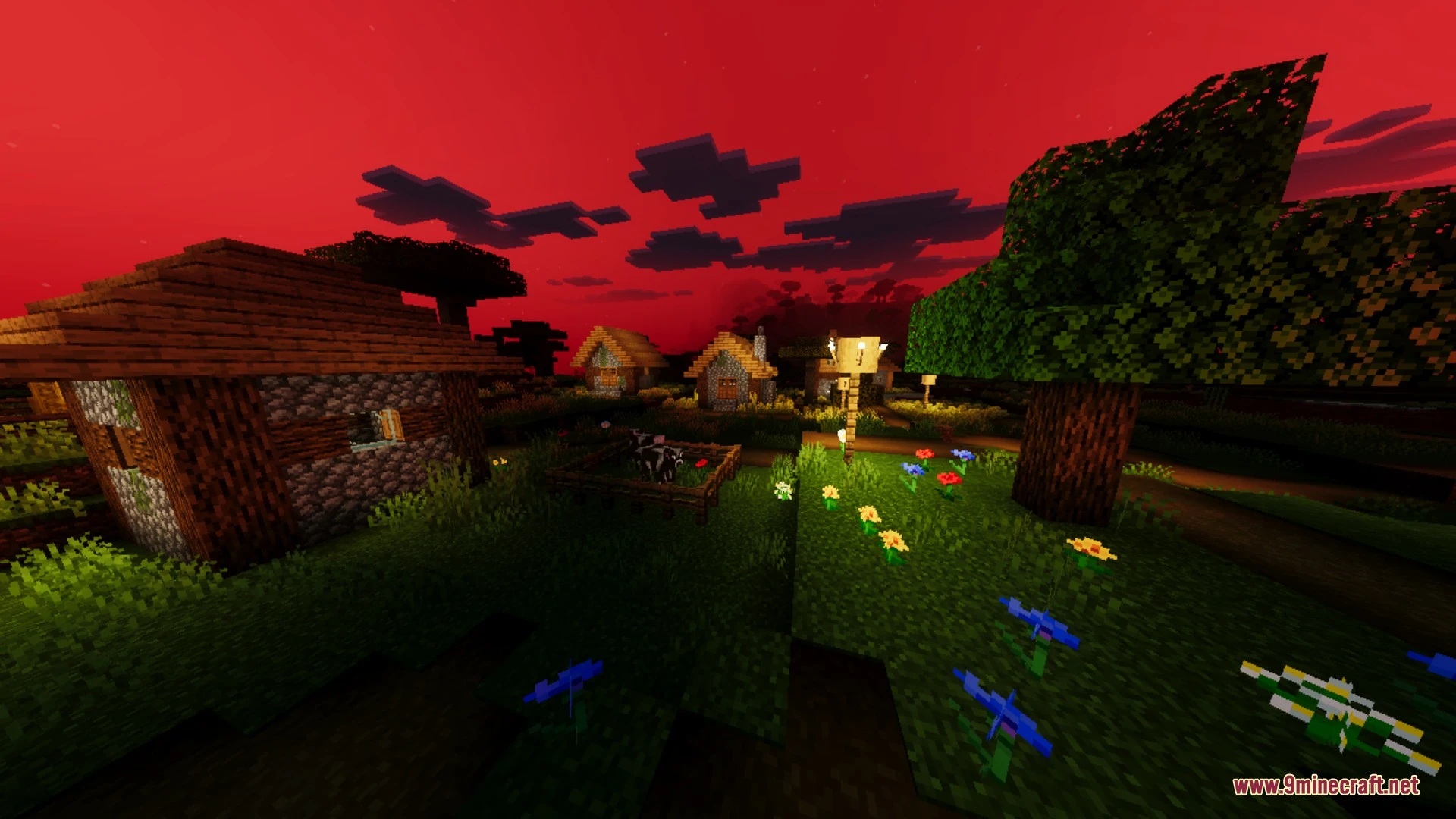 Stanger Things Fragment Visual Shader (26.x) – Dark Red Skybox for Bedrock Screenshot 4 Stanger Things Fragment Visual Shader (26.x) – Dark Red Skybox for Bedrock Screenshot 4