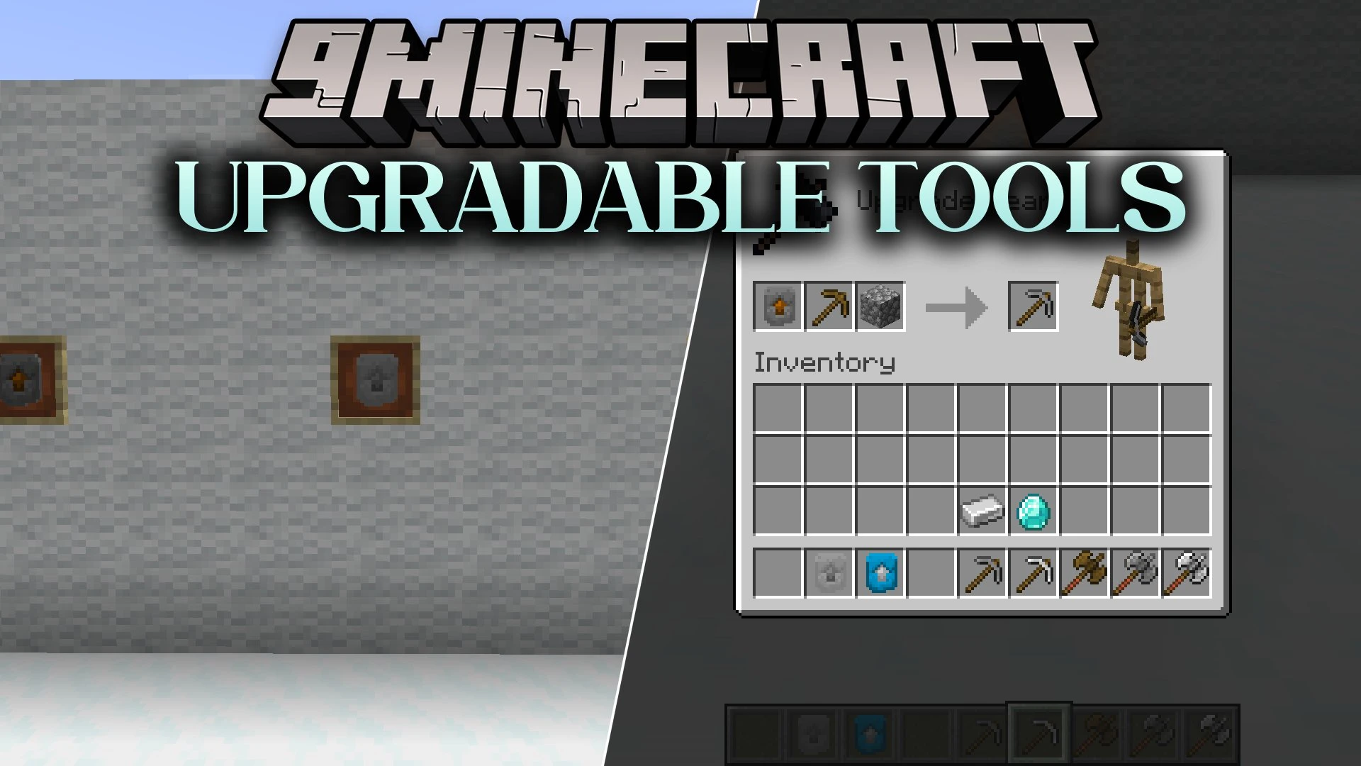 Upgradable Tools Mod (1.20.1) – Turn Starter Gear Into Diamond Equipment