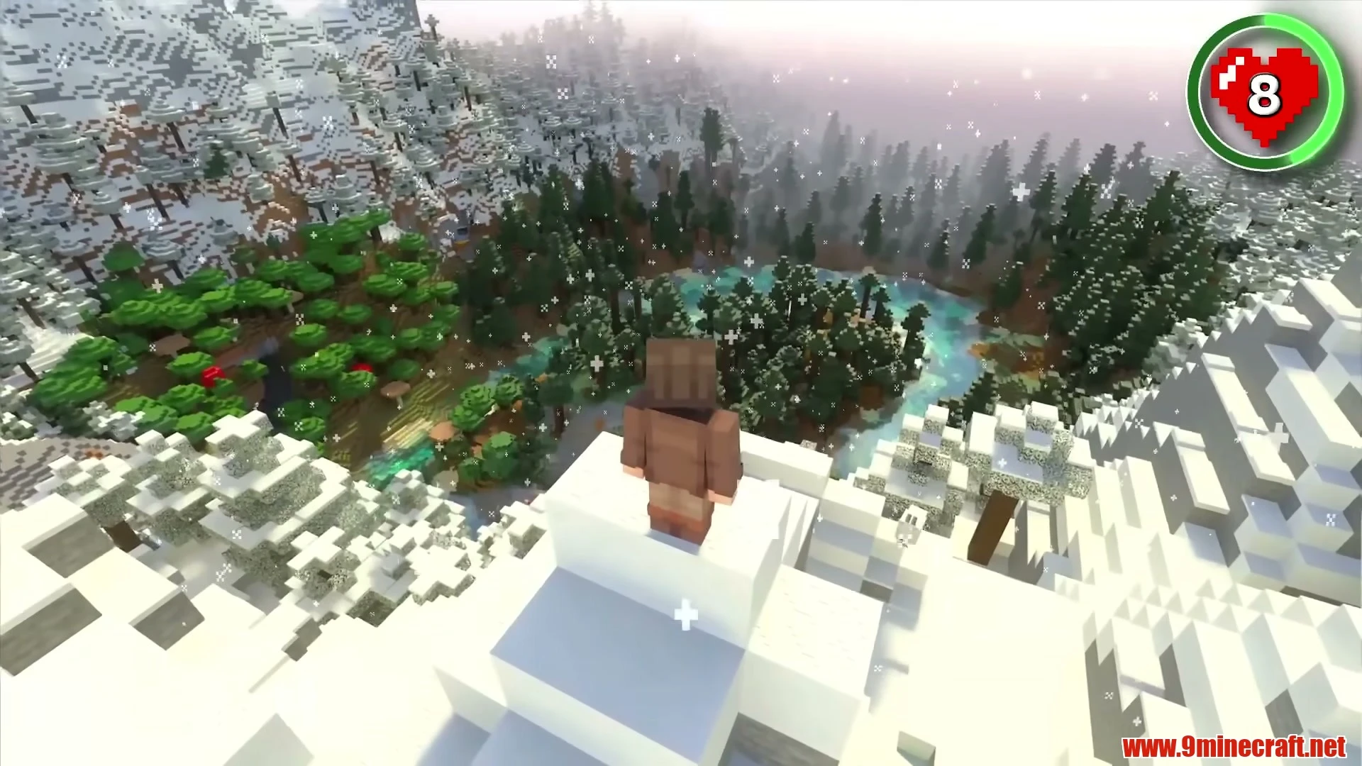 Painter's Spruce Island & Fortress Ring River - Minecraft 26.3 Seed 100000012646173371 View 1