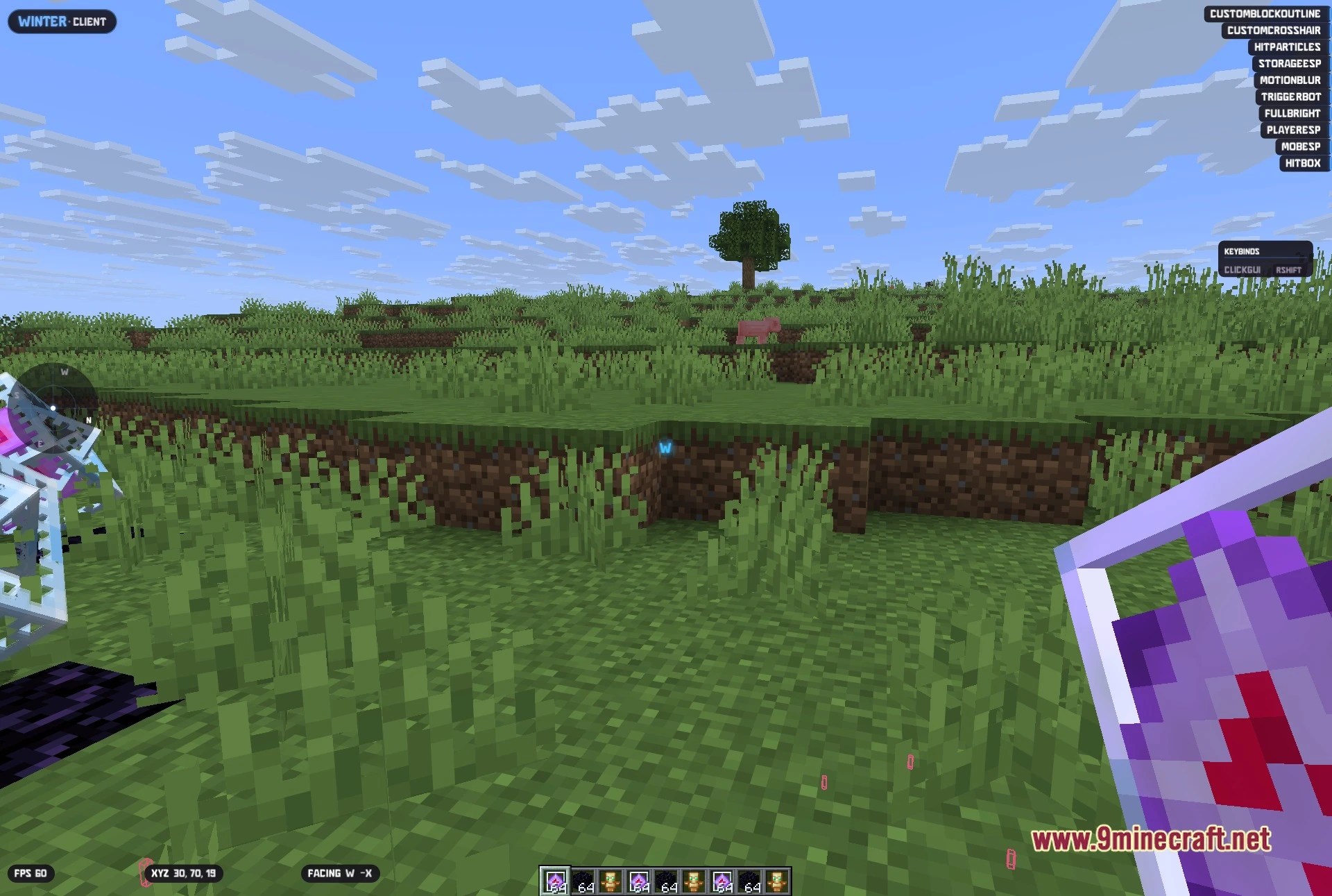 Winter Client Mod (1.21.11) – Survive Ruthless PvP on Anarchy Servers — screenshot 3