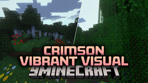 Crimson Vibrant Visual Shader (26.x) – Rich Crimson Color Grading on Bedrock