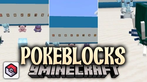 Pokeblocks 9minecraft Mod (26.3) – Decorate Your Base with Cute Pokemon Plushies